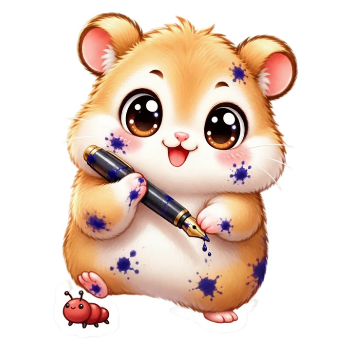 Hammy hunting typos with a pen
