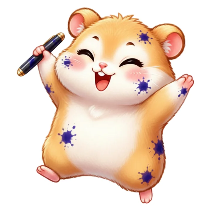 Hammy celebrating