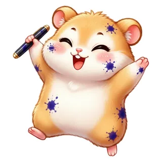 Hammy celebrating
